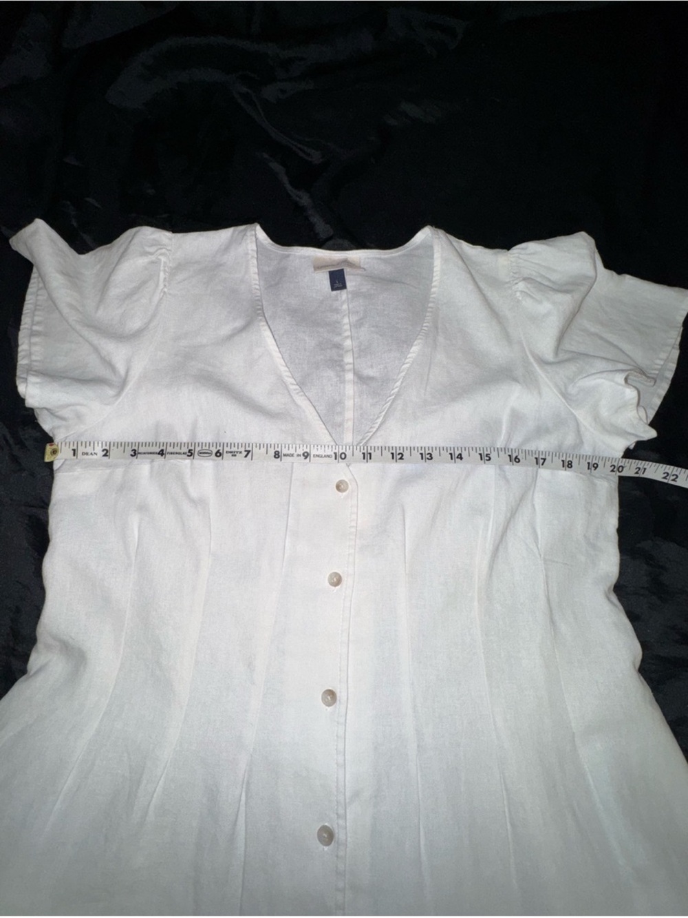 Universal threads White Button-Front V-Neck Dress - Picture 3 of 6